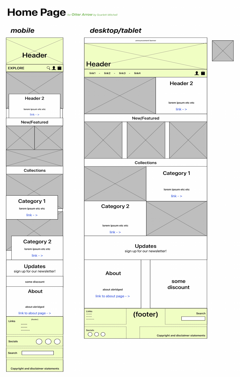 Home (wireframes)